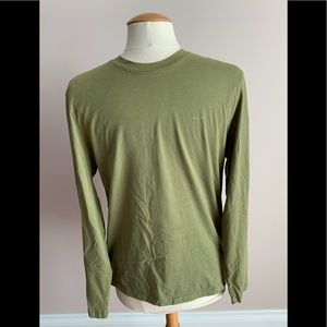 Calvin Klein Men’s Long Sleeve Shirt Olive Green M